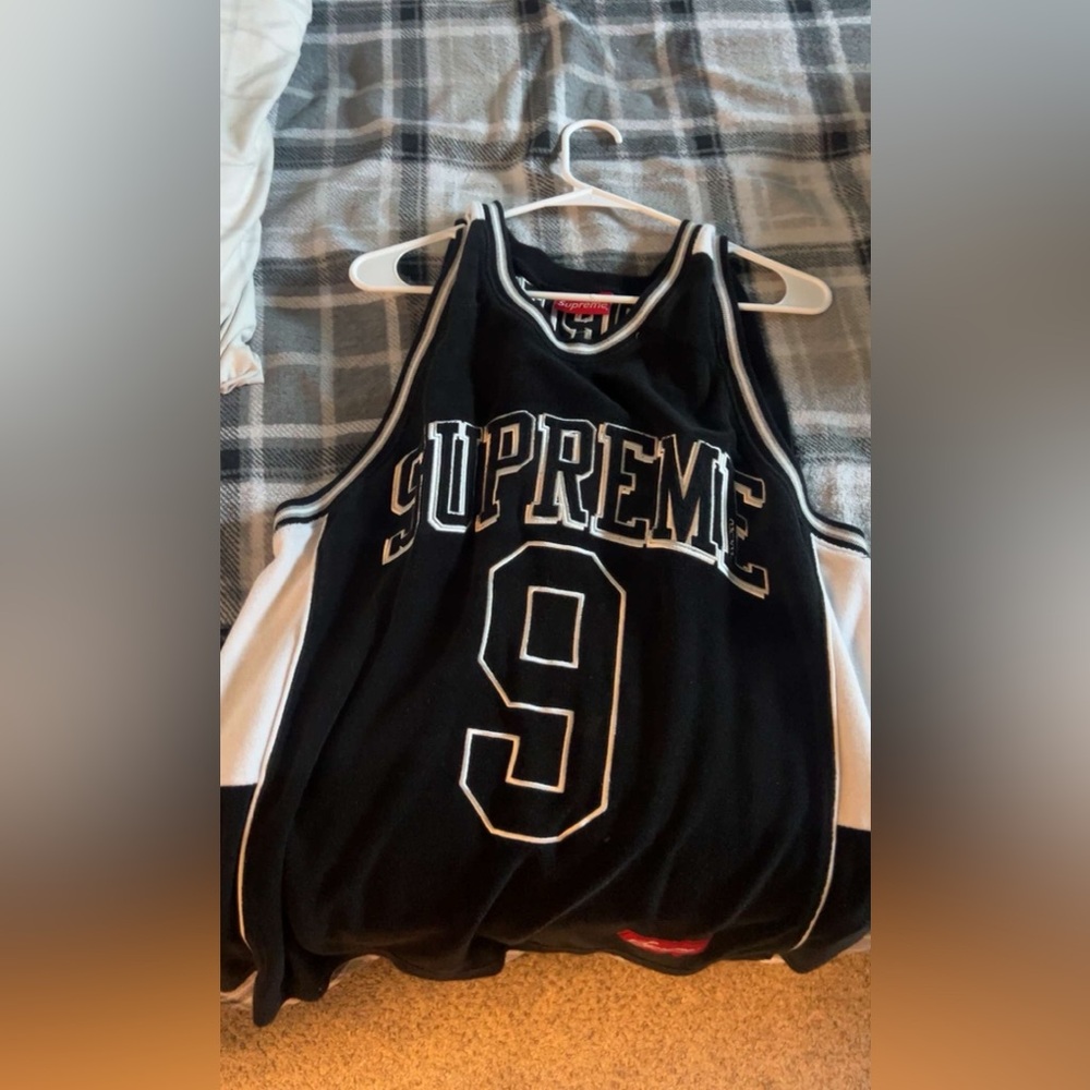 Supreme Black and White Basketball Tank 100% authentic